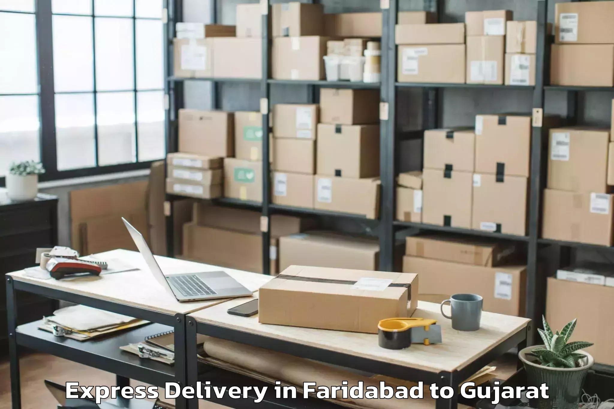 Expert Faridabad to Jamjodhpur Express Delivery